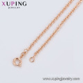 75433 xuping China al por mayor diseño simple chapado en oro rosa pulsera de cadena unisex